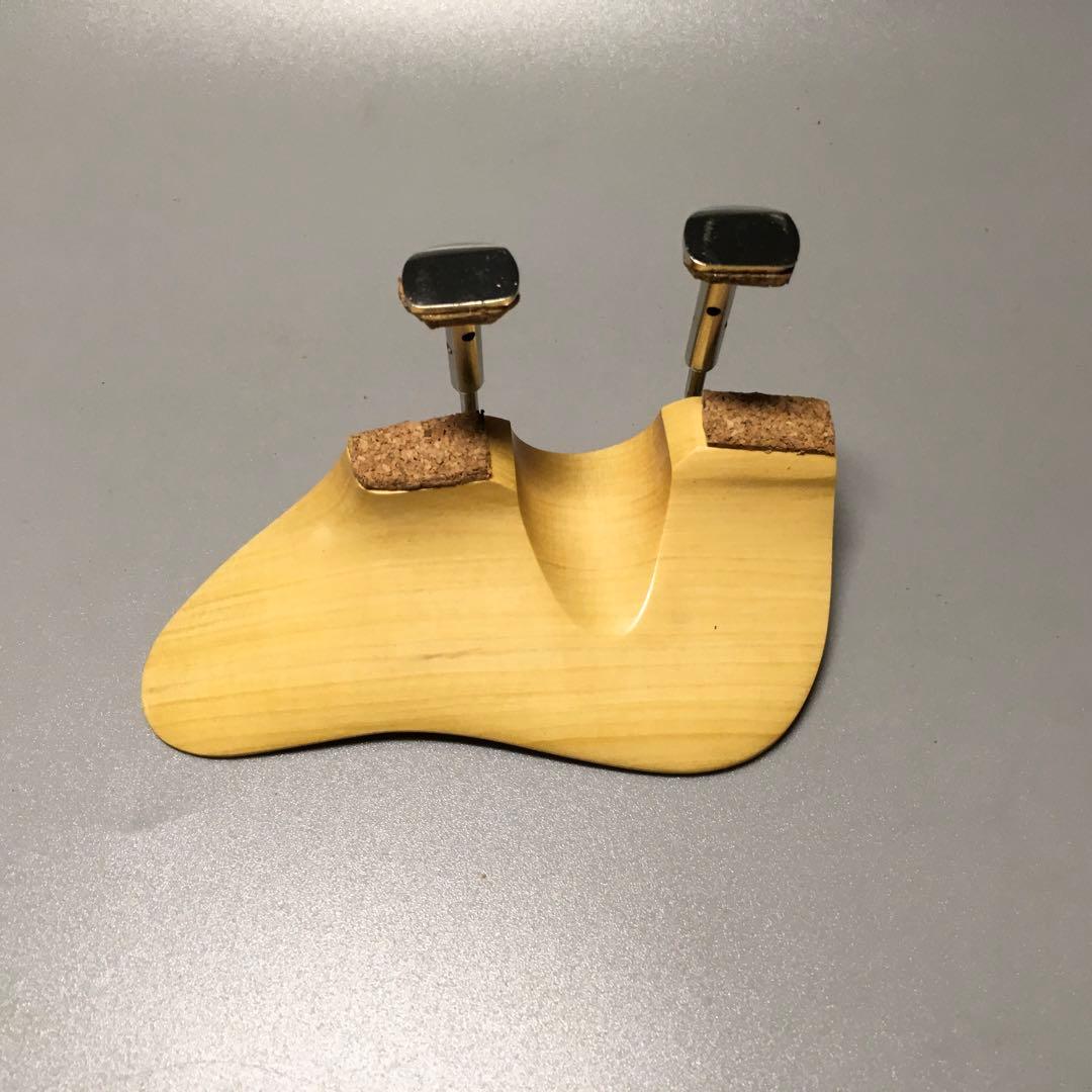 バーバー型　バイオリン顎当て　御蔵島本柘植　　ボックス