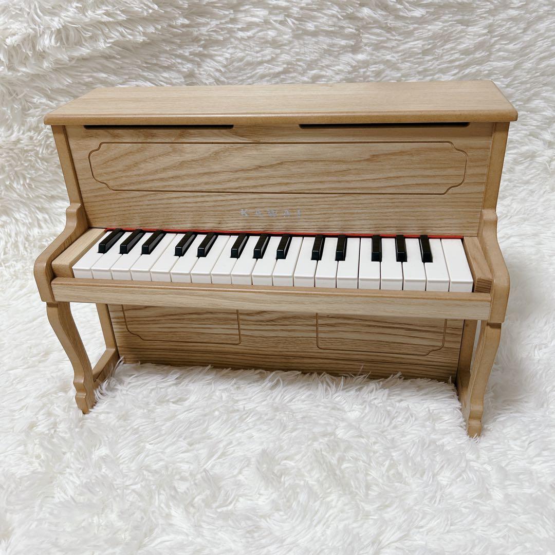 美品】KAWAI カワイ アップライトピアノ ナチュラル ミニ ピアノ32鍵盤