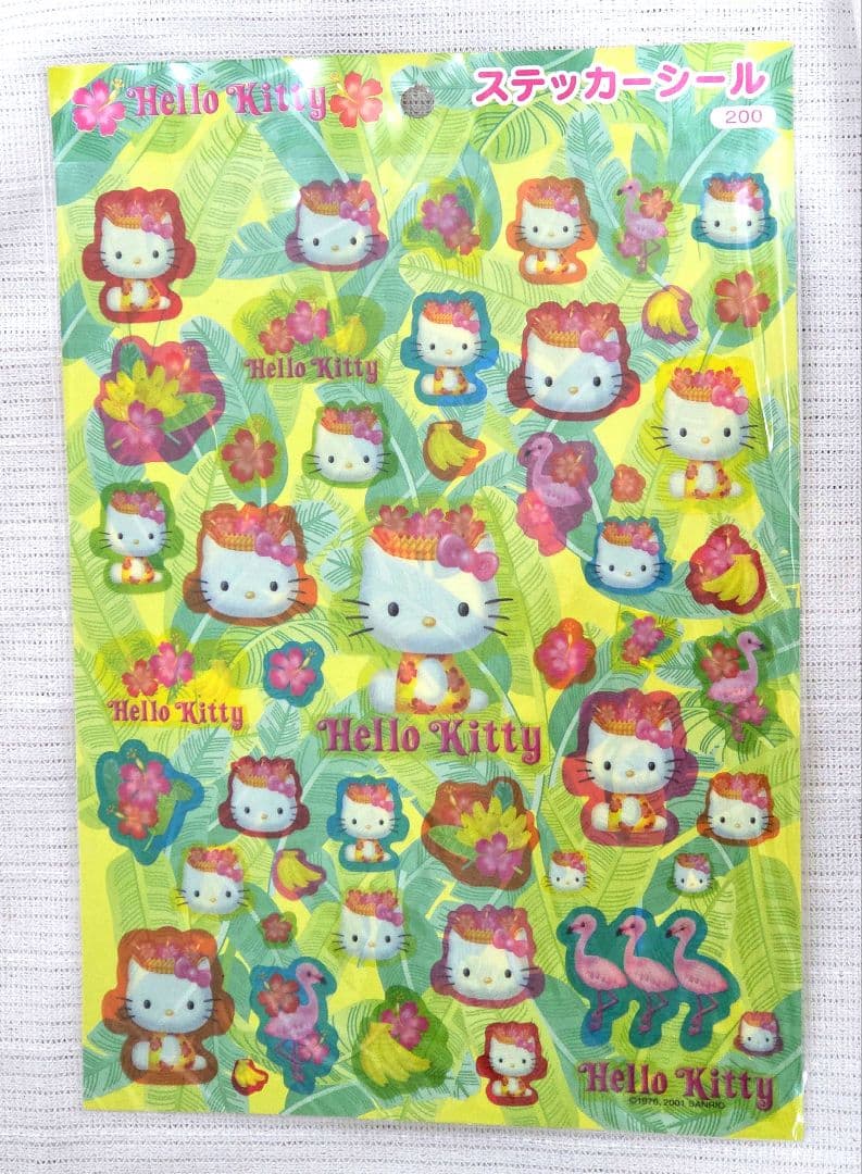 平成レトロ】日焼け ハローキティ ビーチ トロピカル メモ帳 ハロー