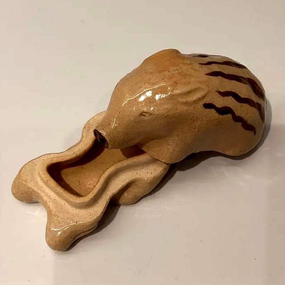 干支　亥　香合　利昇作