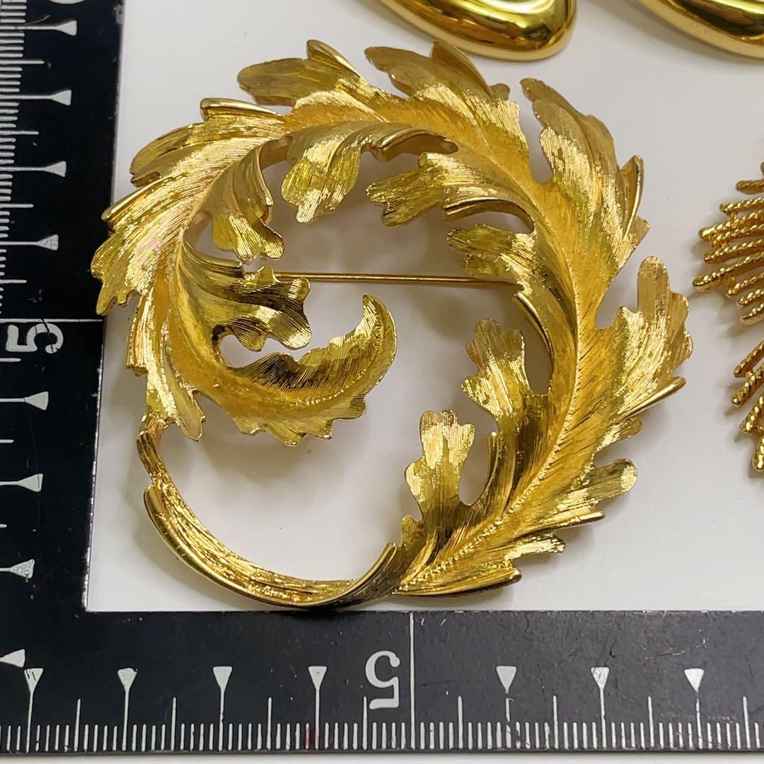 ヴィンテージ MONET モネ ブローチ 6点まとめ ゴールド シルバーカラー