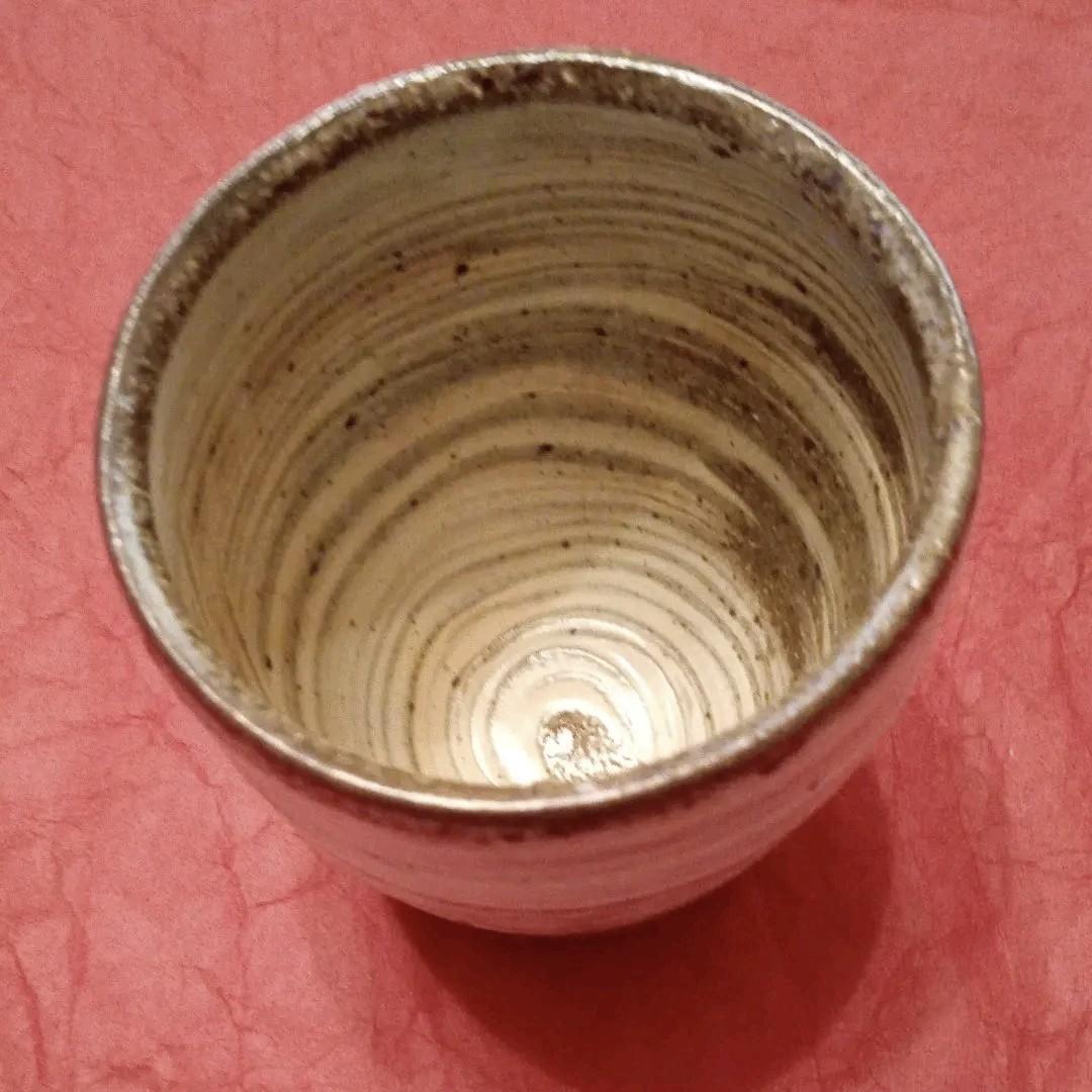 信楽焼 灰釉刷毛目湯呑み5客揃い
