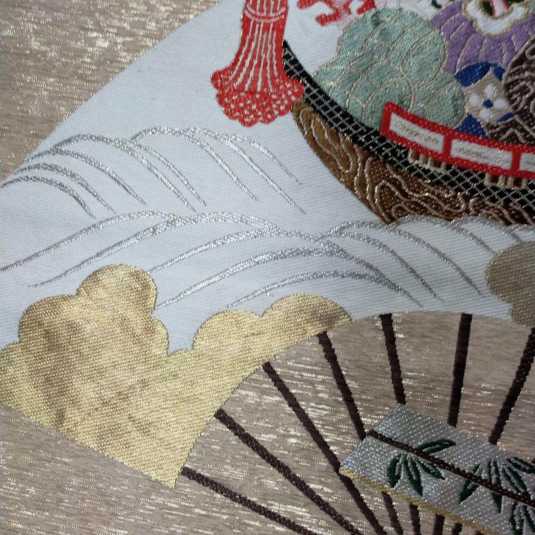 1735蔵出し アンティーク末広がり家の繁栄小槌金運アップ縁起物の特大袱紗