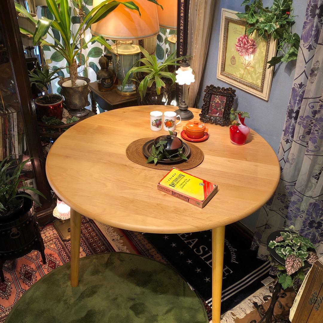 ￼sale 美品　アルダーソリッド　ラウンドテーブル　115 丸テーブル