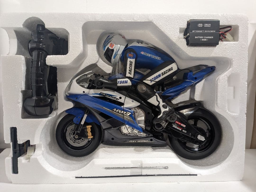 【未使用】東京マルイ　ストリートレーサー　1/5 電動RCバイク　ブルー