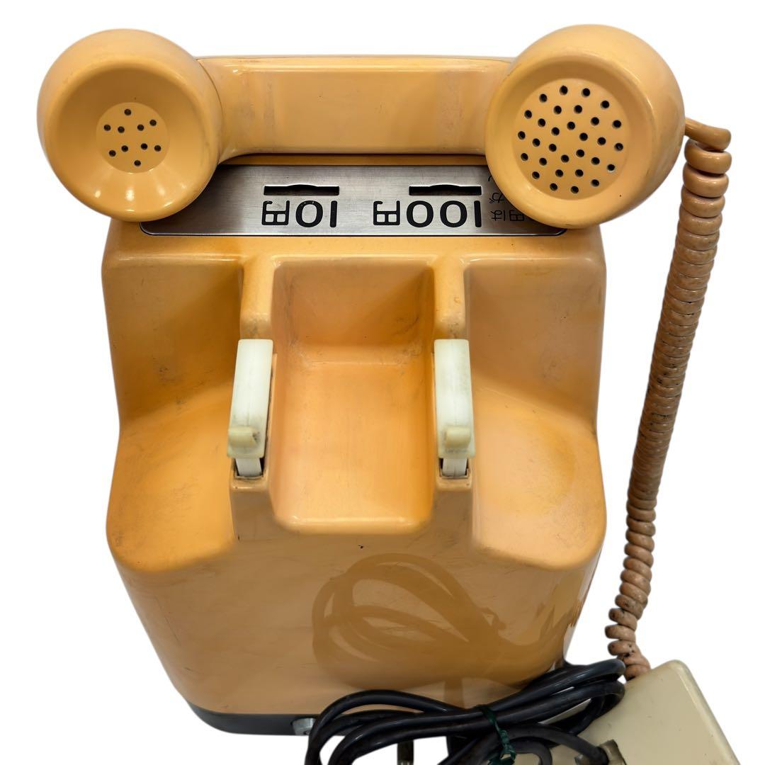 昭和レトロ プッシュ式 公衆電話 実機 ジャンク品 - メルカリ
