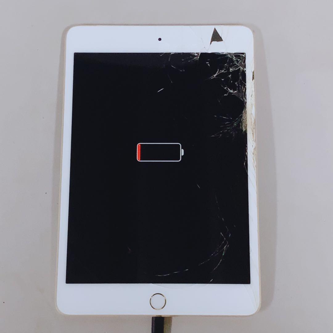ジャンク】 Apple iPad mini 本体 ゴールド 画面割れ 起動NG - メルカリ
