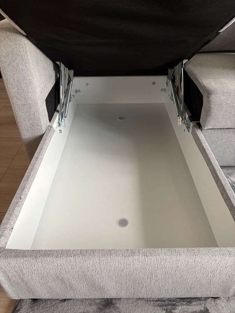 ニトリ　ノアーク　カウチソファー　3人掛け　ソファベッド　収納