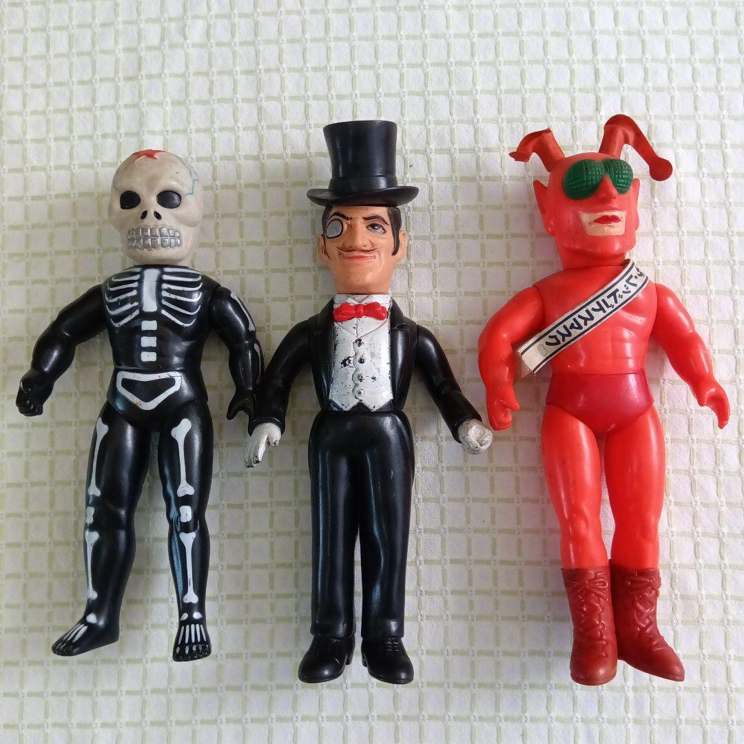 昭和レトロ 中嶋製作所 タイガーマスク ソフビ レッドデスマスク