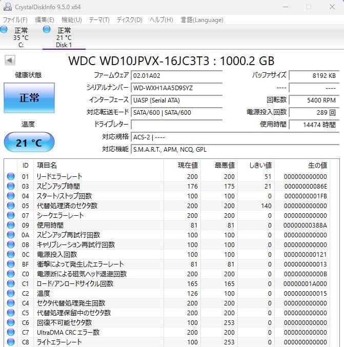内蔵型HDD 1000GB 2.5インチ メーカー混在 HDD 5台(B1462 Amazon.co.jp