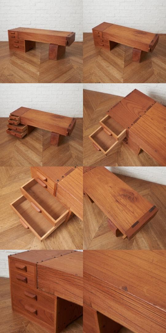 輪島塗螺鈿文机