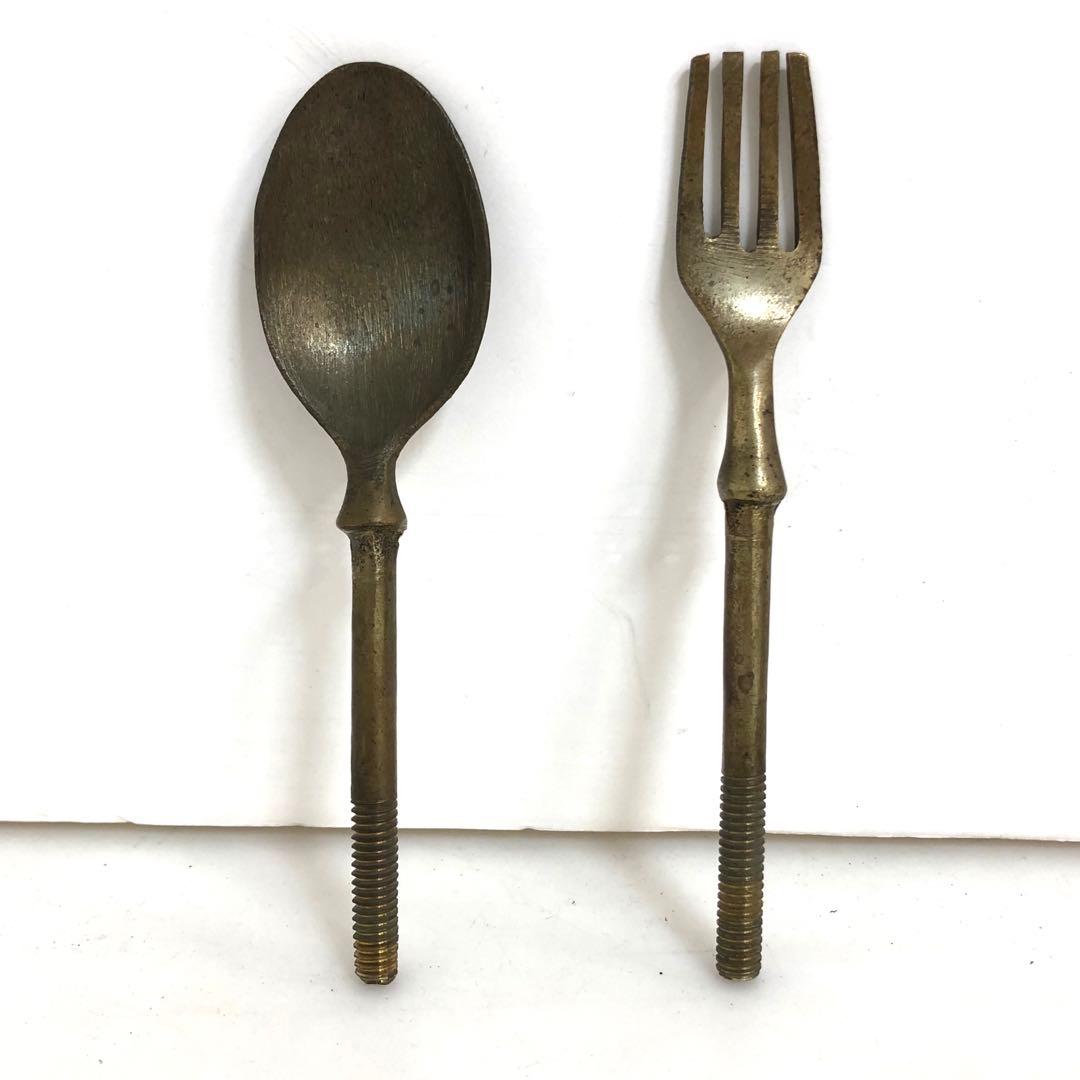 【現状品】真鍮製お弁当箱2段　アンティーク　インテリア　ビンテージ