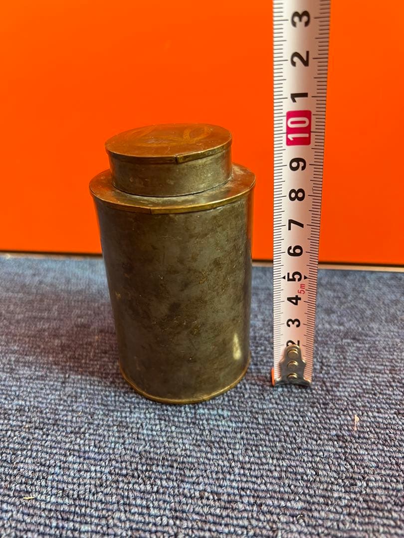 1310 点同 茶入 茶筒 時代物