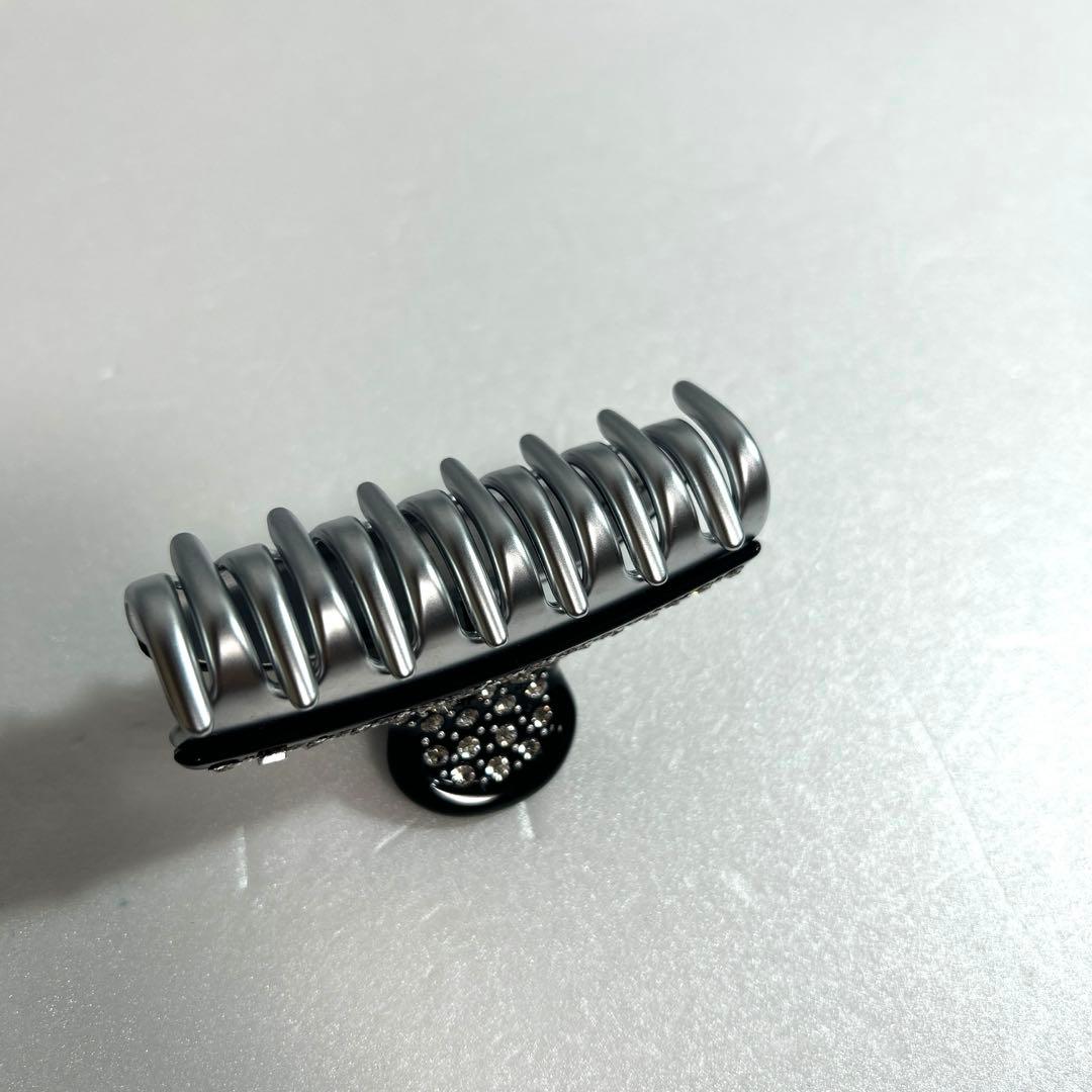 美品 アレクサンドルドゥパリ ヘアクリップ M スワロフスキー シルバー