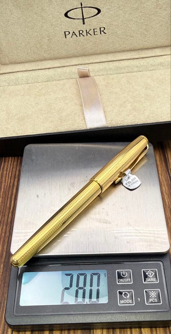 PARKER 万年筆 ソネット ゴールド カスケード 18K M 未使用品
