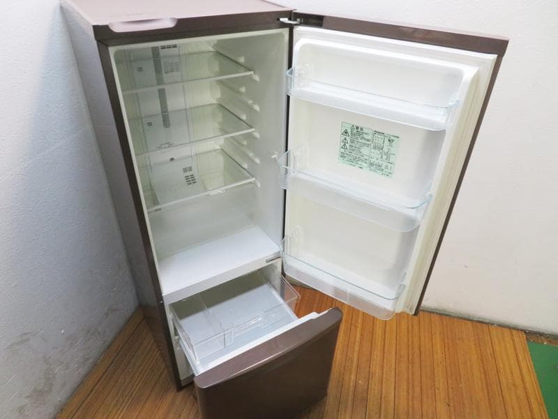 パナソニック 2ドア冷蔵庫 168L 2016年製 おしゃれブラウン HL01