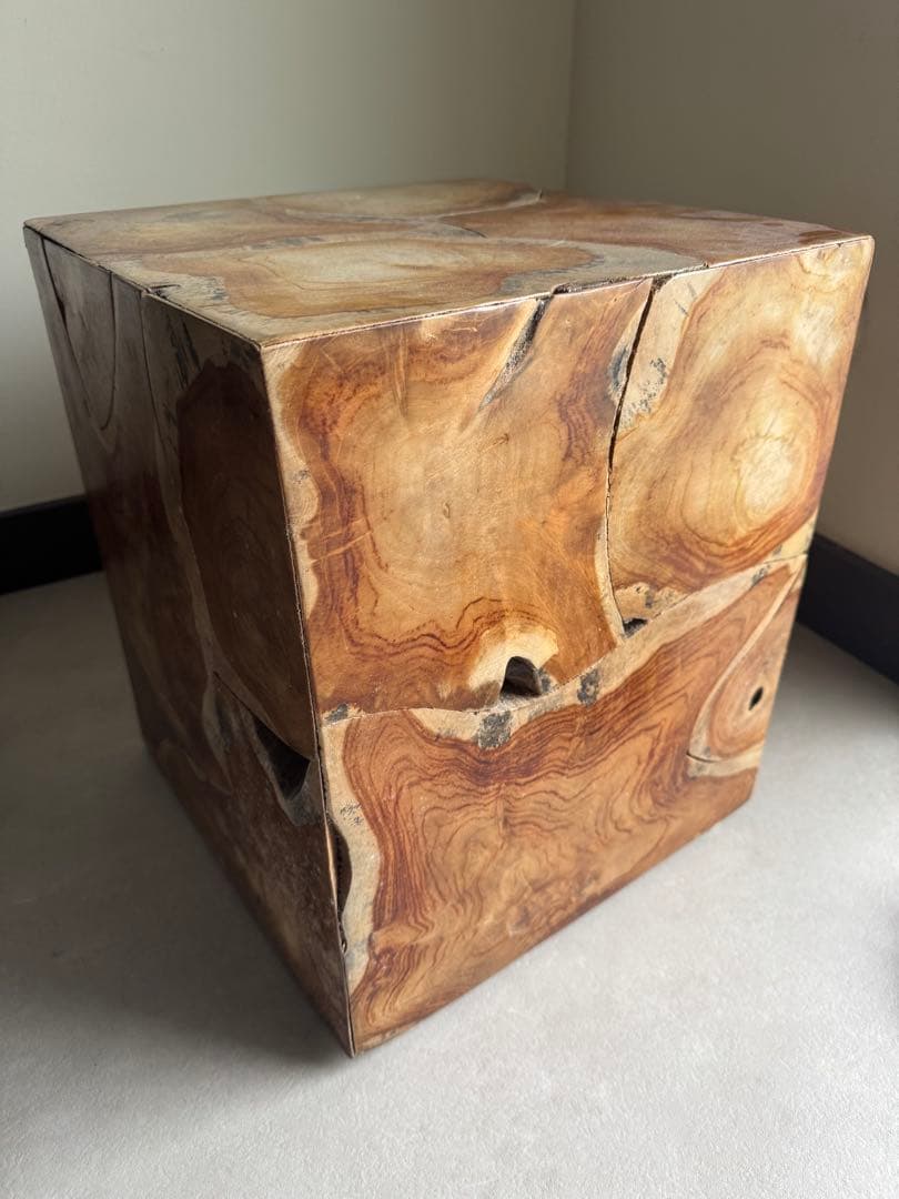 スツール nokta Teak Block Stool