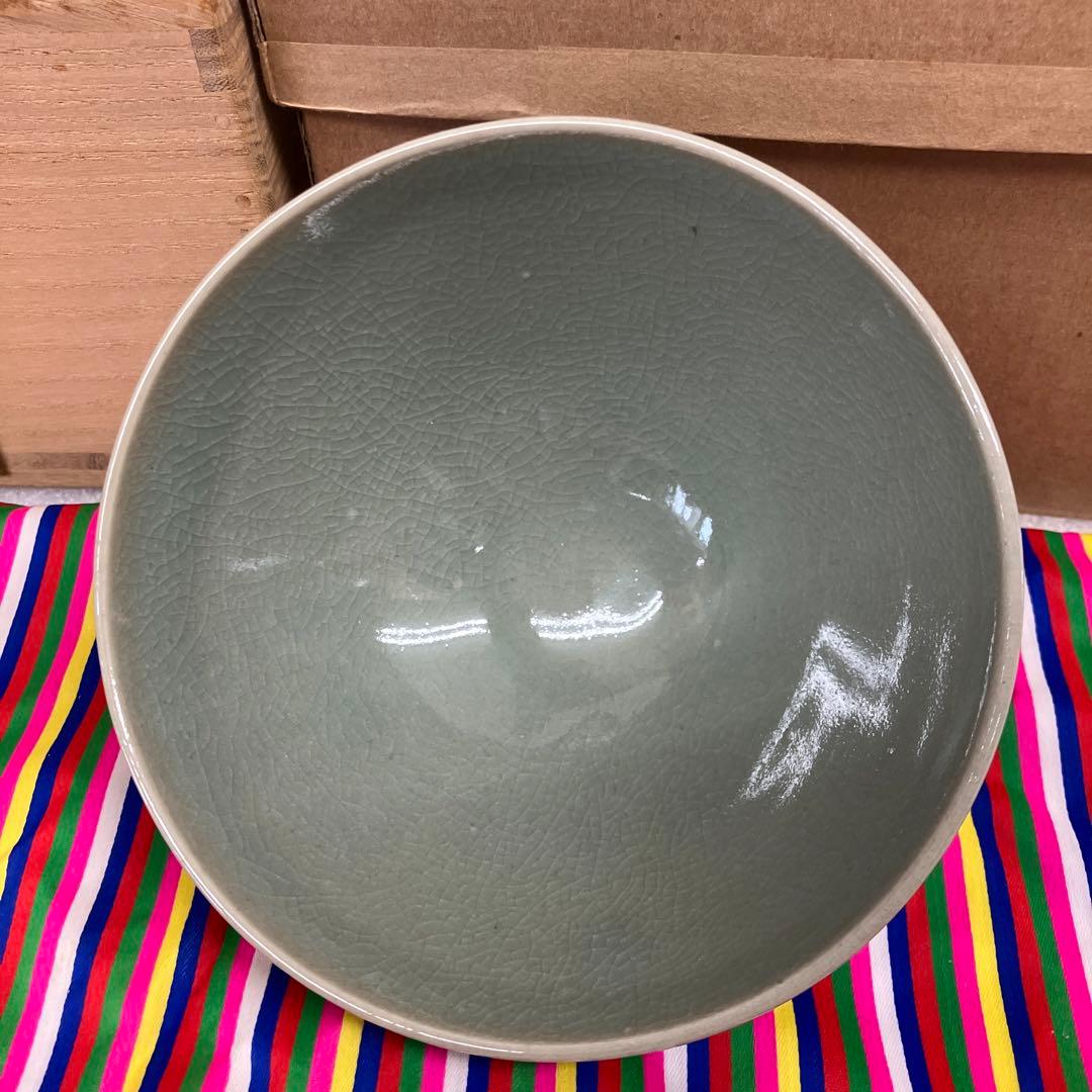 茶道具 茶碗 ￼高麗青磁茶碗 造(李朝￼最後の王妃姫殿下) N264