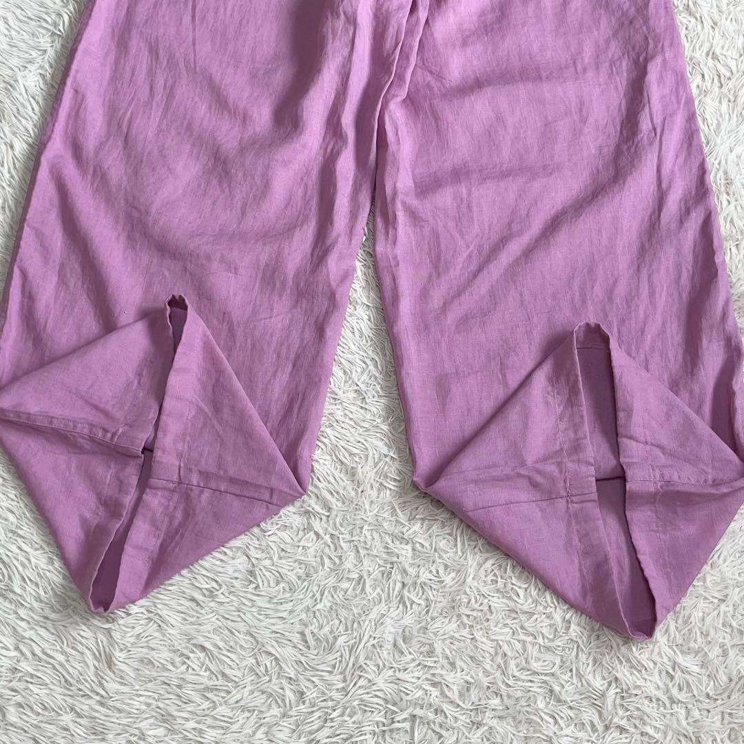 【未使用】ティッカ リネン カーゴパンツ ミリタリーパンツ ピンク 洗える