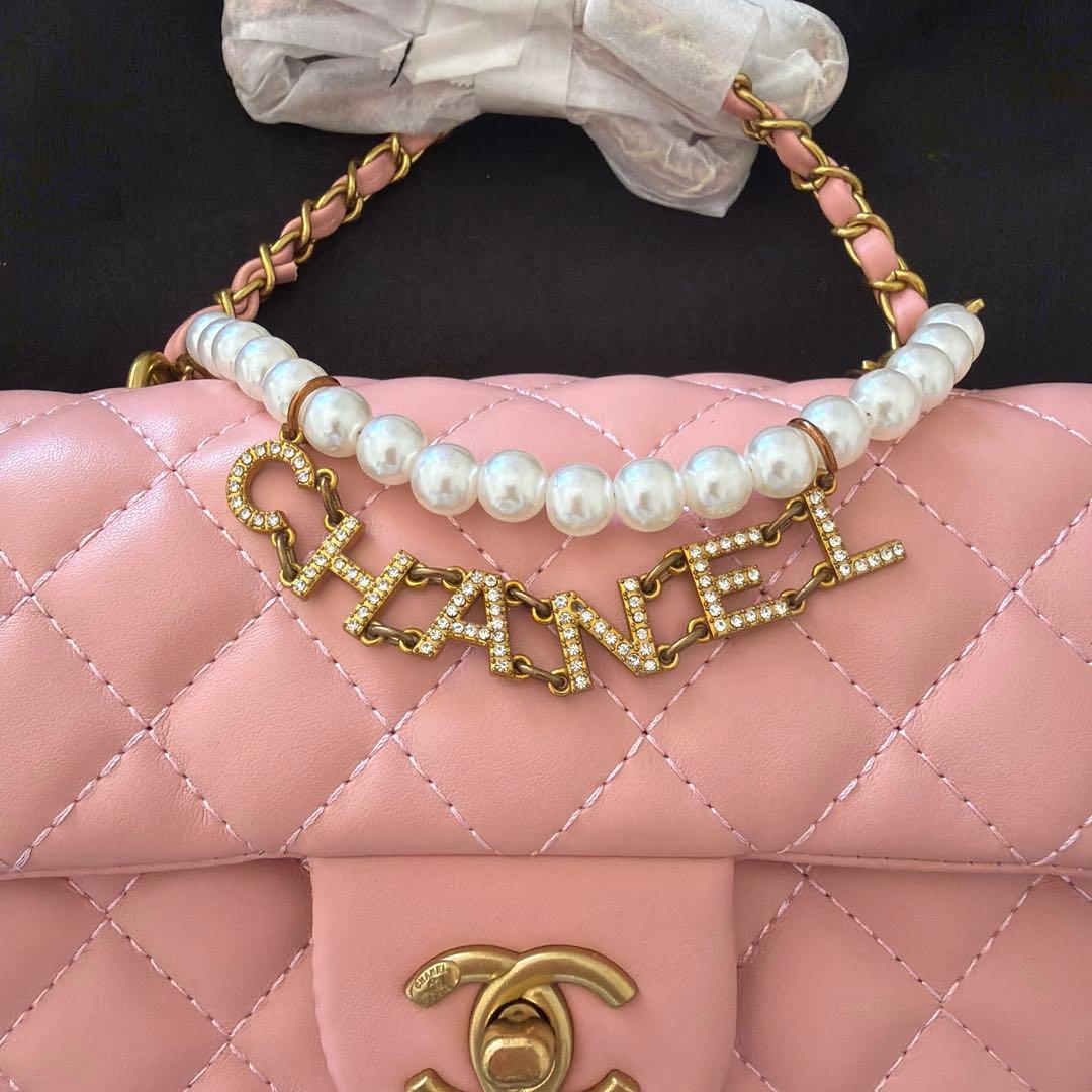 ノベルティー♡CHANEL ピンク キルティング ショルダーバッグ