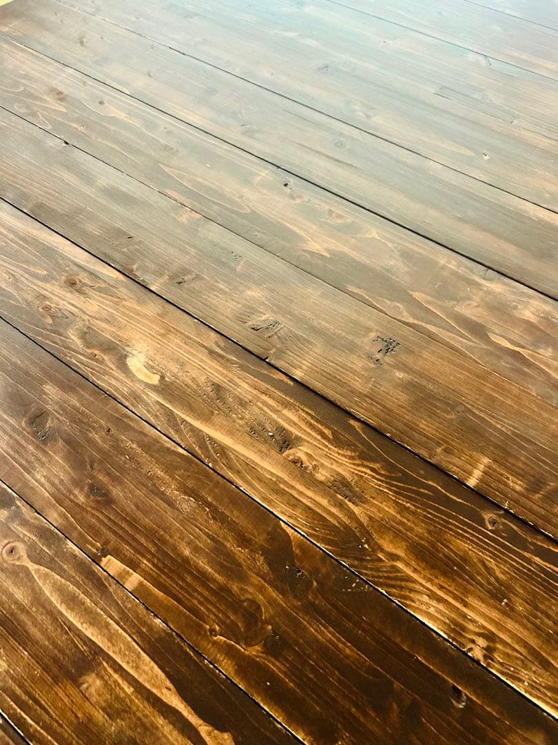 ダイニングテーブル　丸型　4人掛け　北欧風　古材　アンティーク　木製