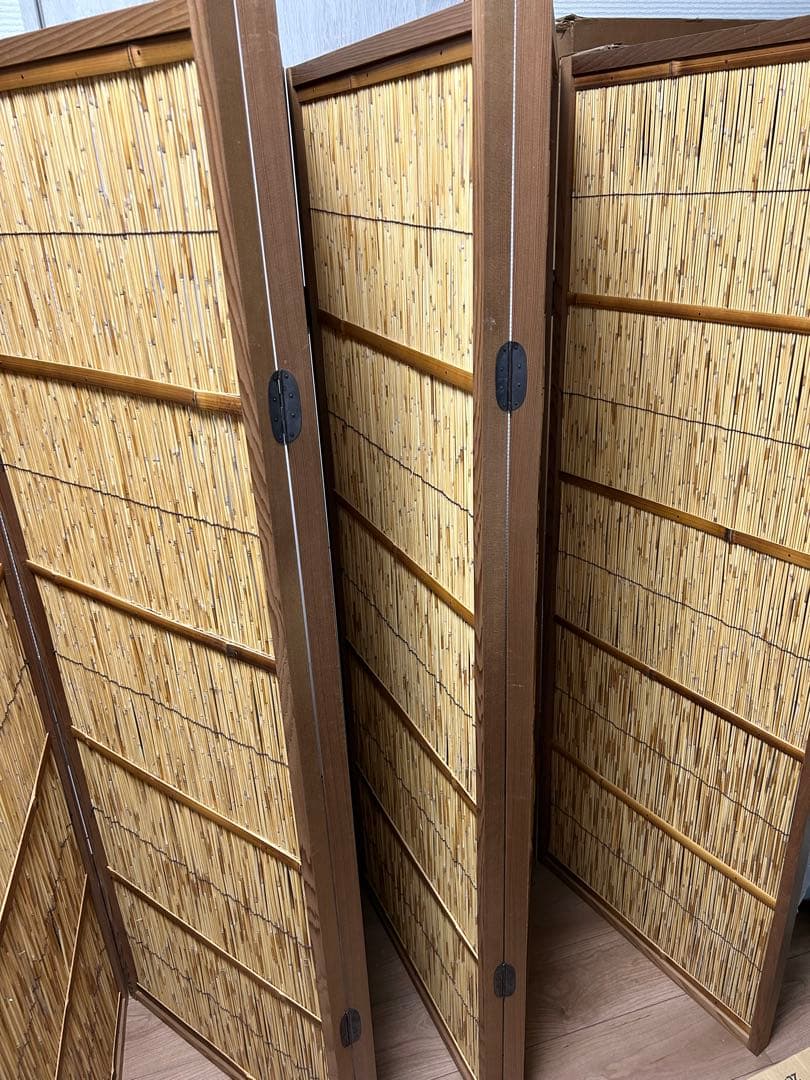 茶道 花寄せ屏風6枚折 釘付き - メルカリ