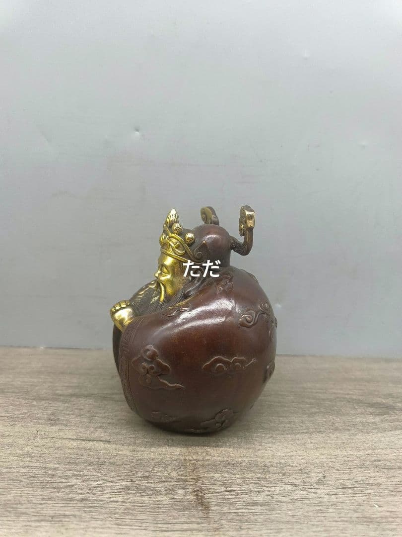 銅制 仏像 如意胖財神 招財納福 装飾品 工芸品 置物 銅制 仏像