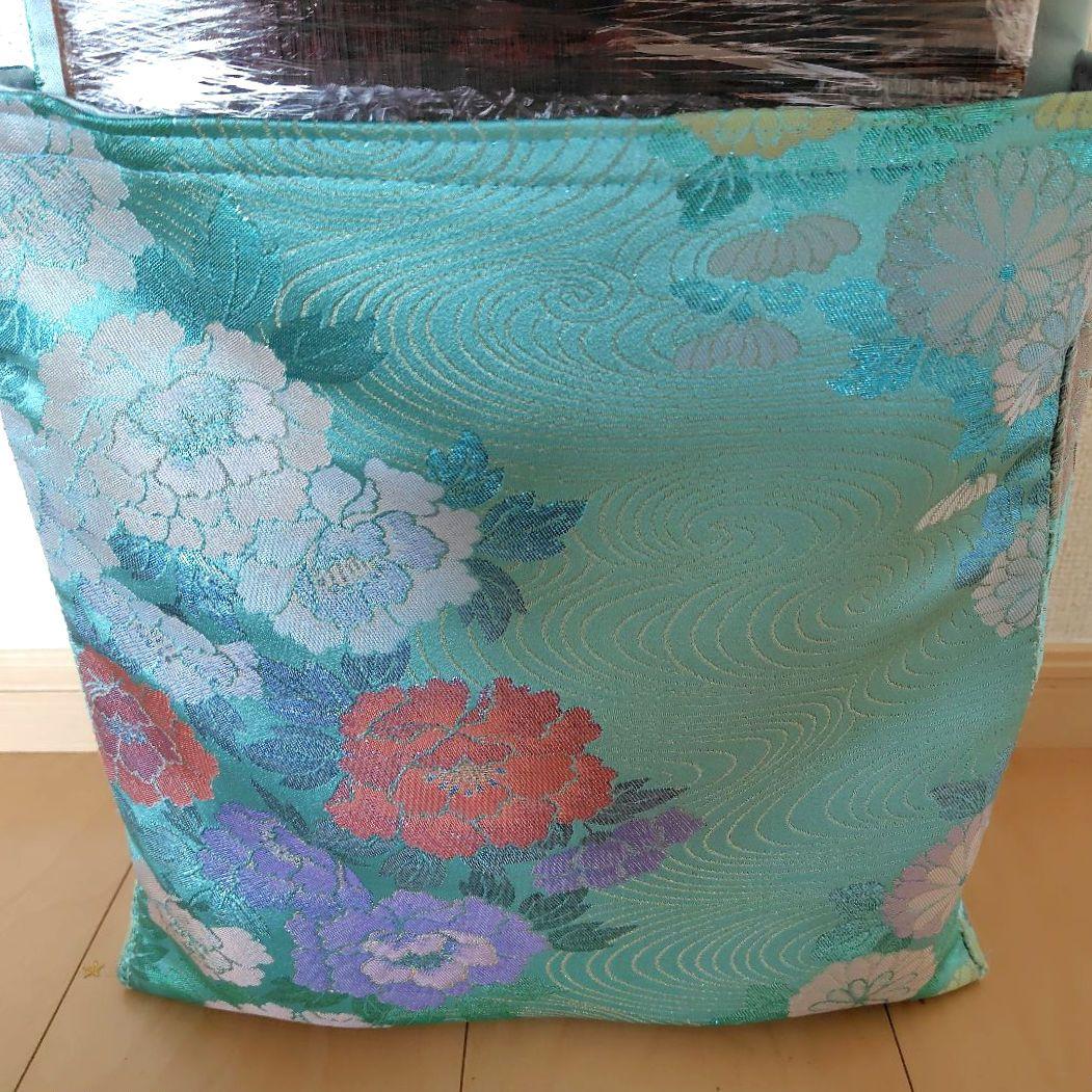 お琴カバー【澄】着物帯 ゆたん油単ハンドメイド 和楽器 正絹 袋帯