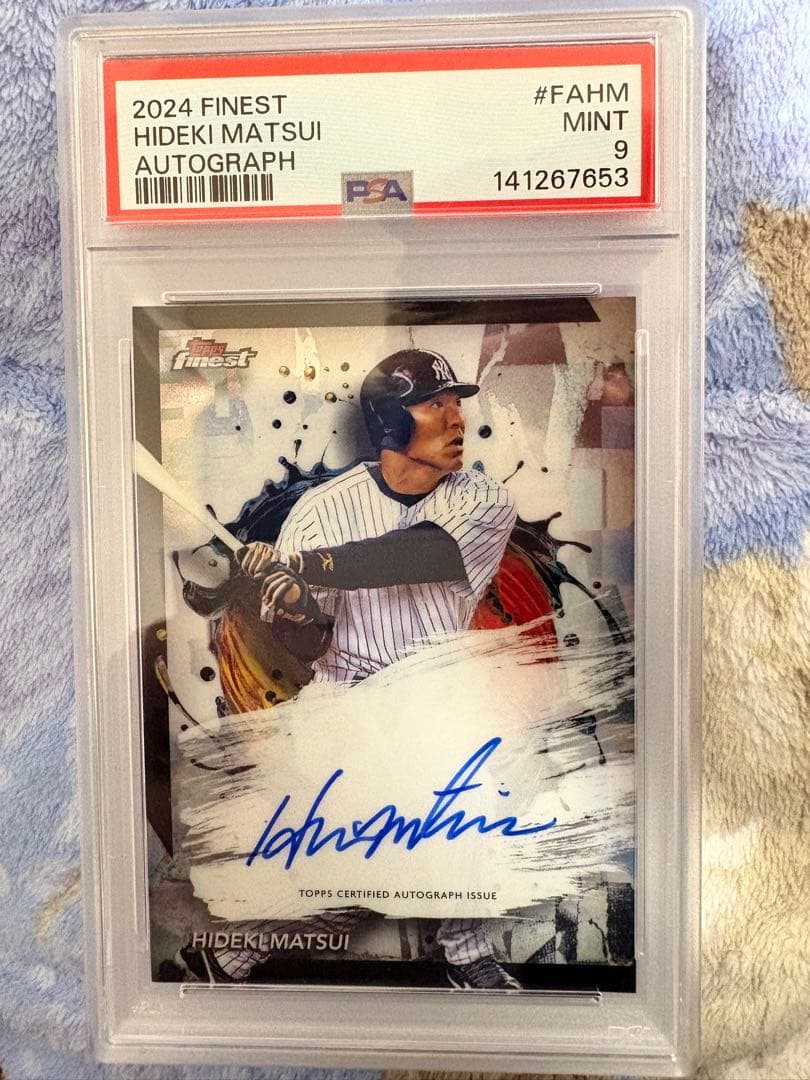 2024 topps finest 松井秀喜 サインカードPSA鑑定品MINT9 - メルカリ