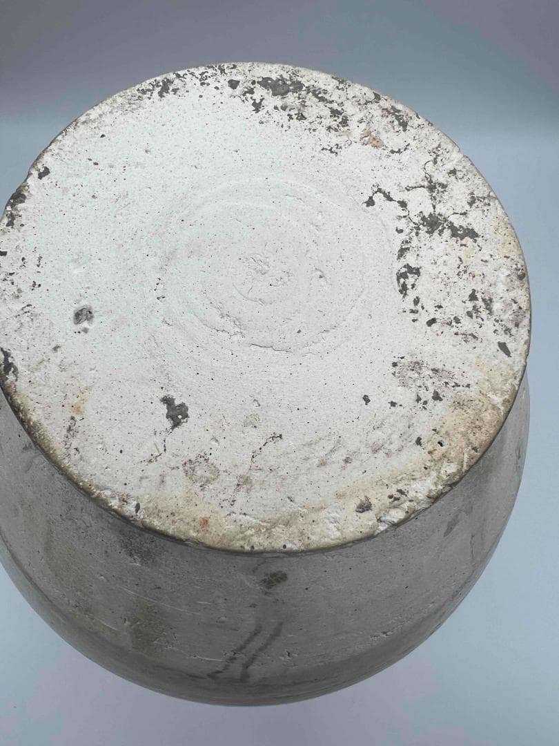 宋時代 白磁 定窯双環耳広口壺 水丞 宋磁 【旧家蔵出し】