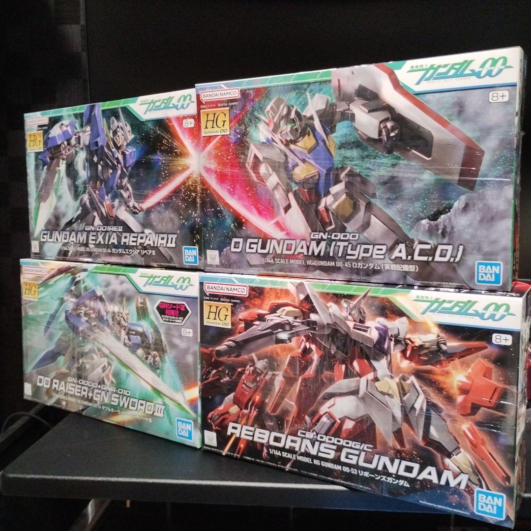 未開封新品 HG ガンダム00 セカンドシーズン最終決戦機体 4個セット