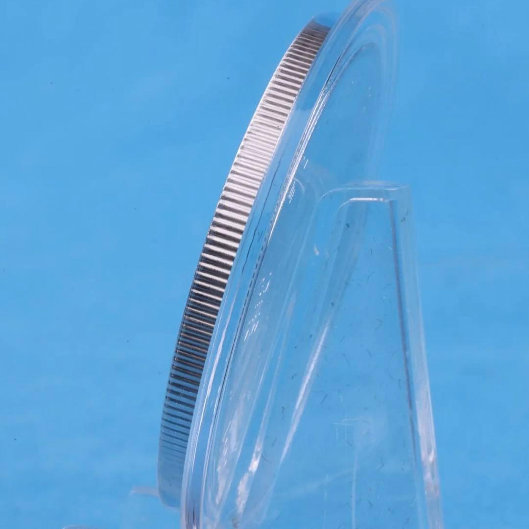 世界100枚限定】 カナダ メイプルリーフ 銀貨 カラー マシーンスケルトン