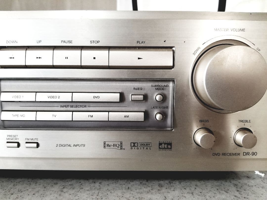 通電OK送料込】オンキョー DVDプレーヤー AVアンプ DR-90 ジャンク