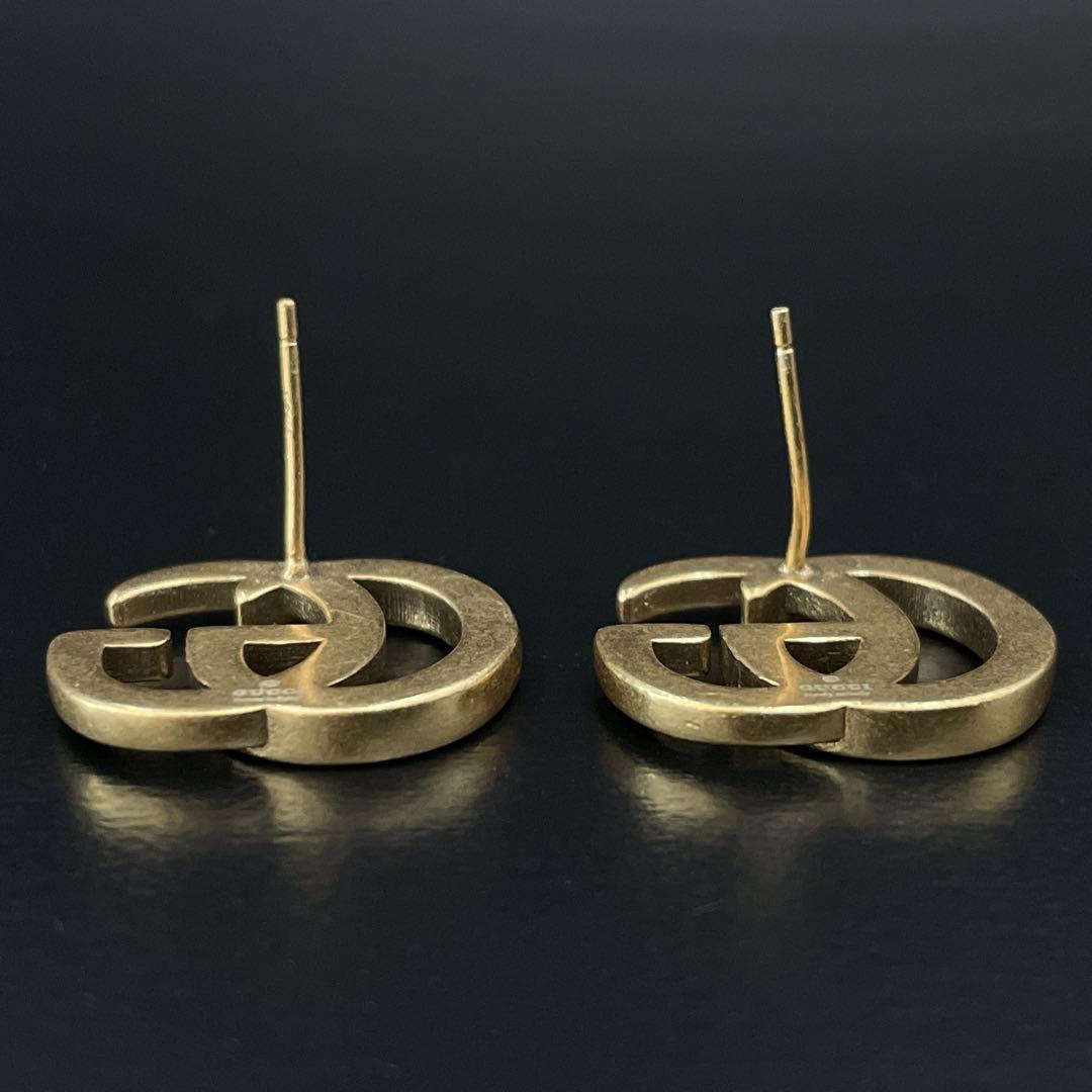 グッチ ダブルG インターロッキング ピアス ゴールド ロゴ y2k 両耳