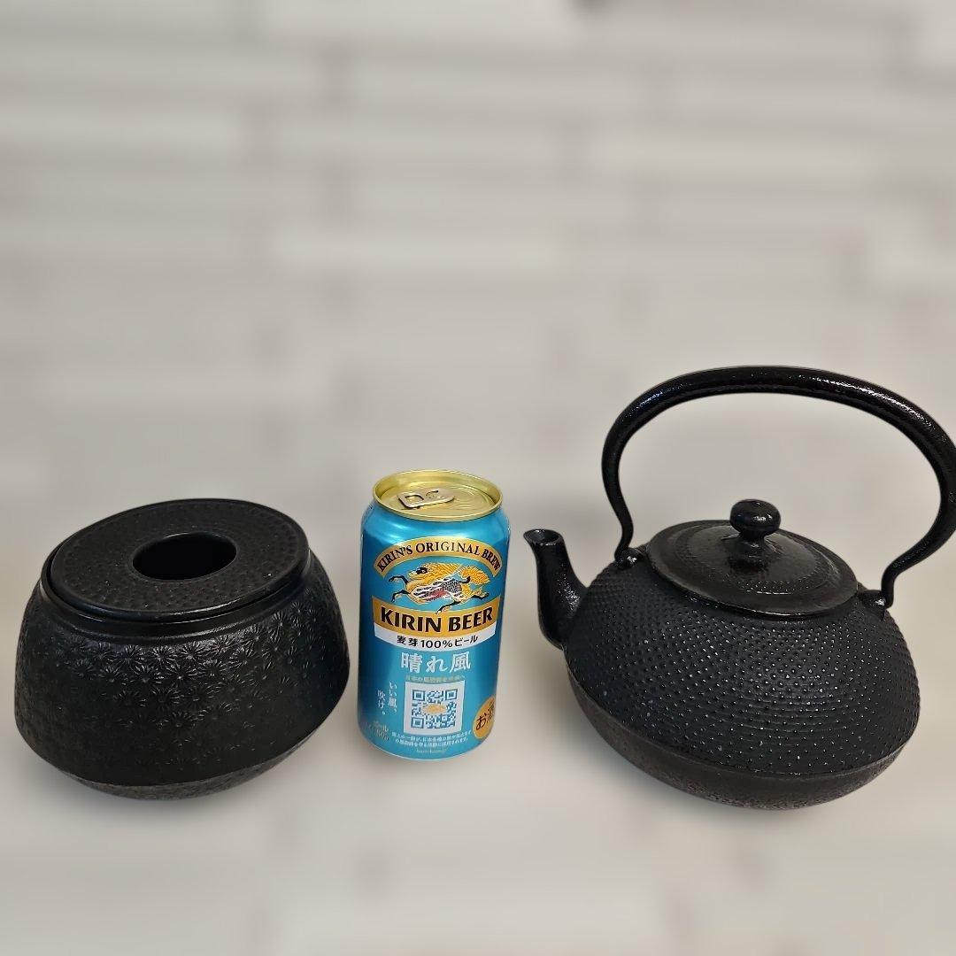 ◾南部鉄瓶 運南堂 鍋元 未使用 南部鉄器茶こぼし 未使用