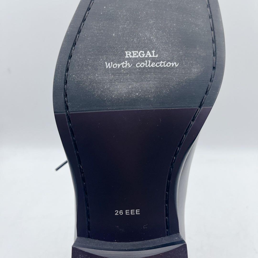 超特価✨リーガル V234 ストレートチップ 内羽根 ビジネスシューズ 黒 26