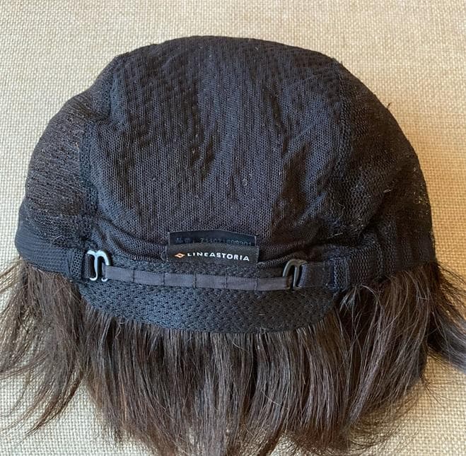 リネアストリア「人毛100％　天使のニュアンスショート」S　ダークブラウン