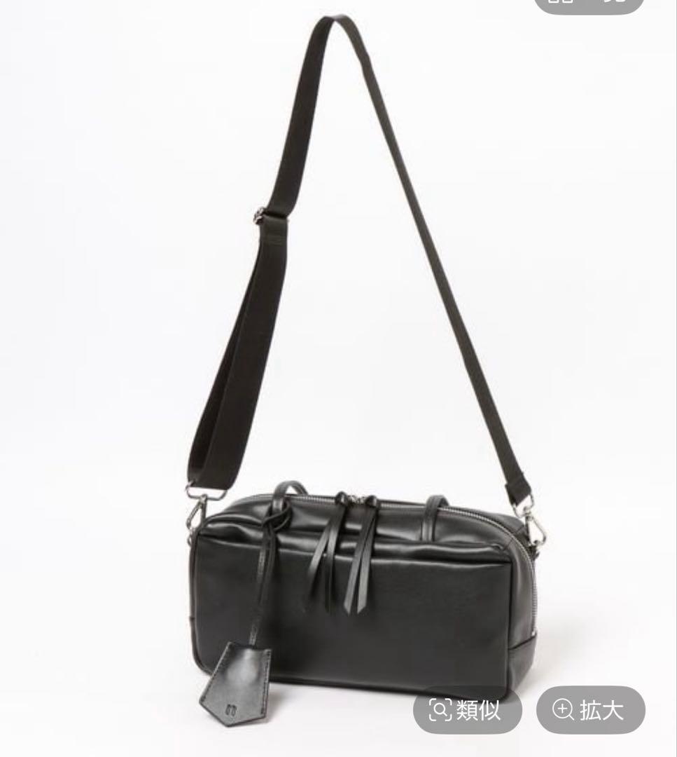 【美品/使用2回のみ】オリジナルレザー2WAYボストンバッグ ブラック