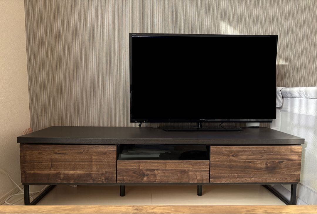 2026年4月中旬発送】ダークブラウン テレビ台 引き出し付※要商品説明