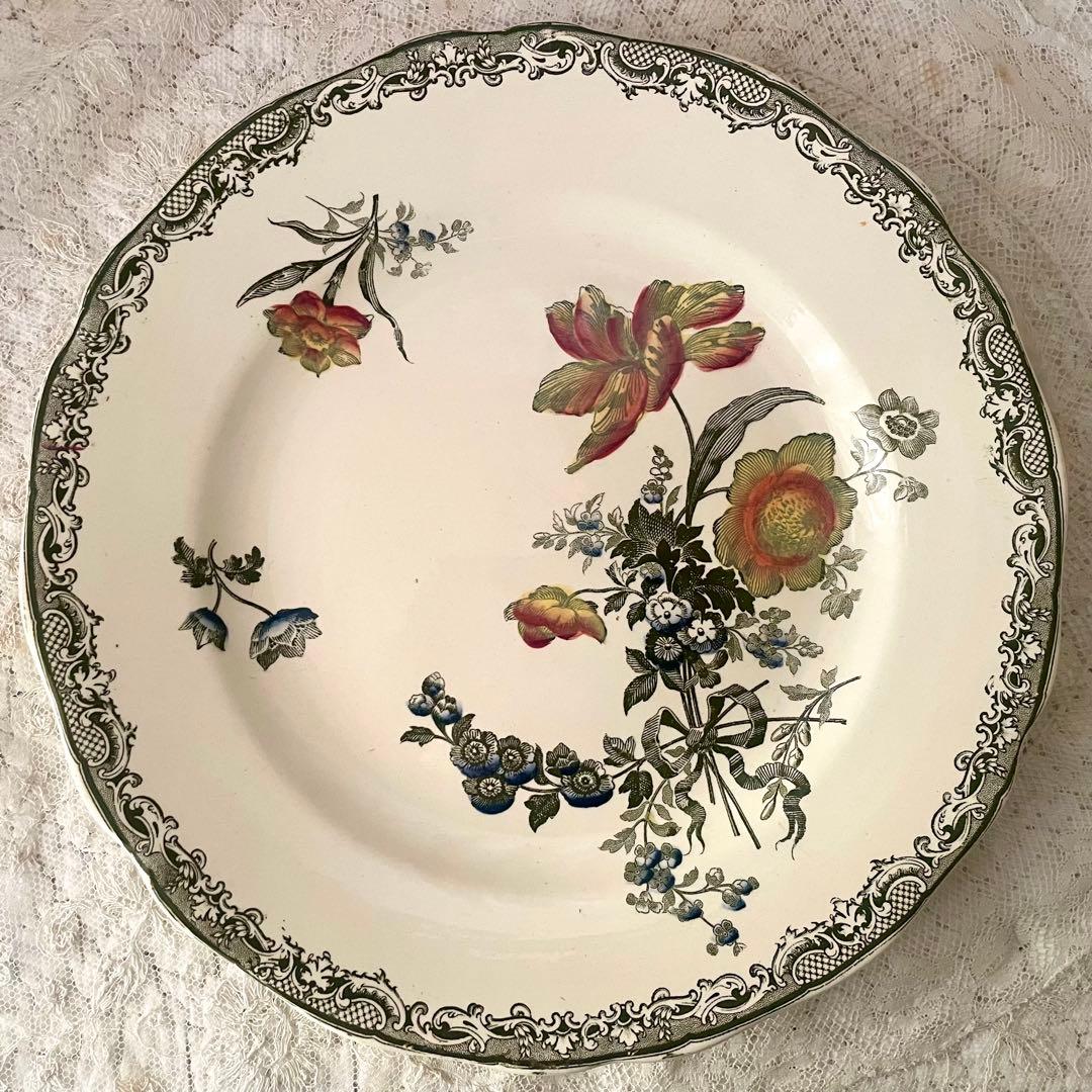 レア】サルグミンヌ フォンタンジュ多色プレートポリクロームフランス