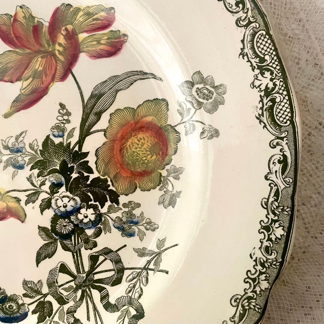 レア】サルグミンヌ フォンタンジュ多色プレートポリクロームフランス