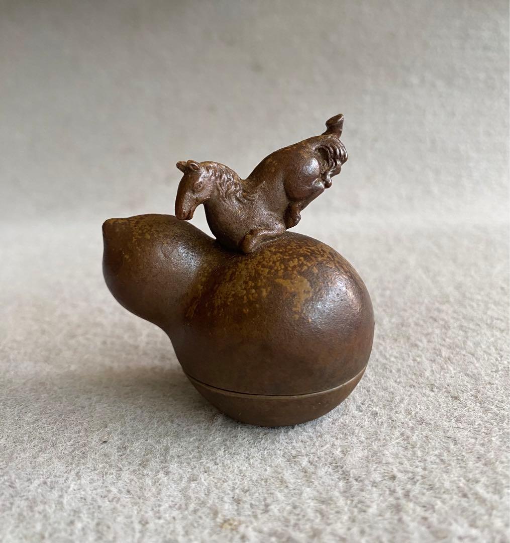 K.F様専用！備前焼・木村陶峰／瓢箪から駒 瓢箪・馬の香合 - メルカリ