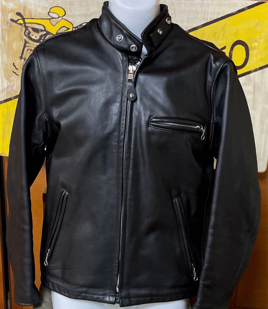 美品‼️schottシングルライダース641 36インチインナーボア付 極美品