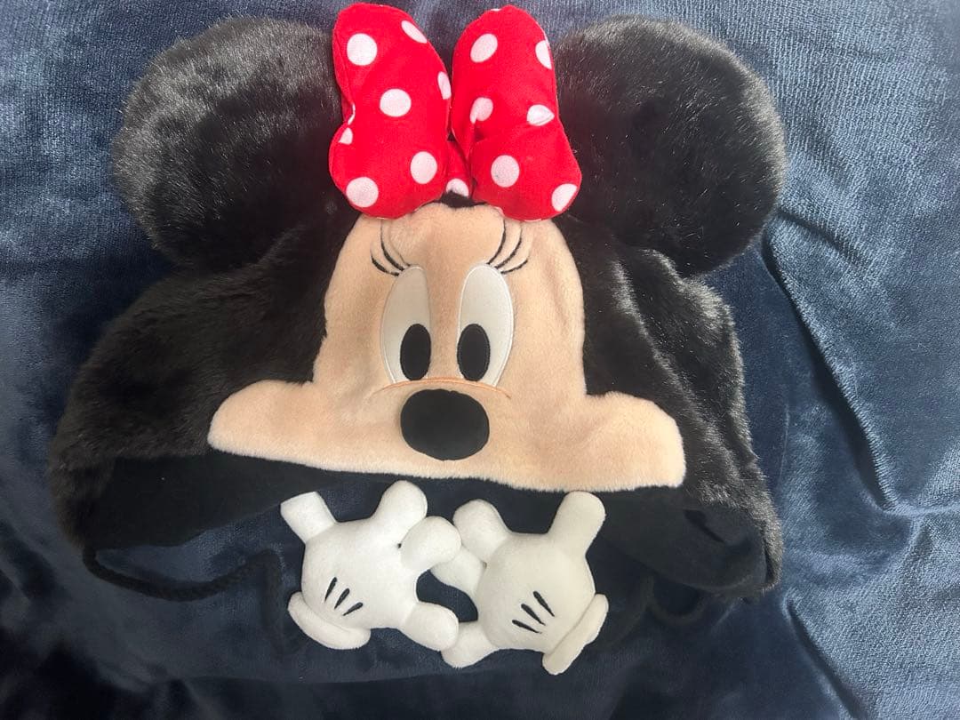 ディズニー ファンキャップ ミニーちゃん 黒 ディズニー ファン