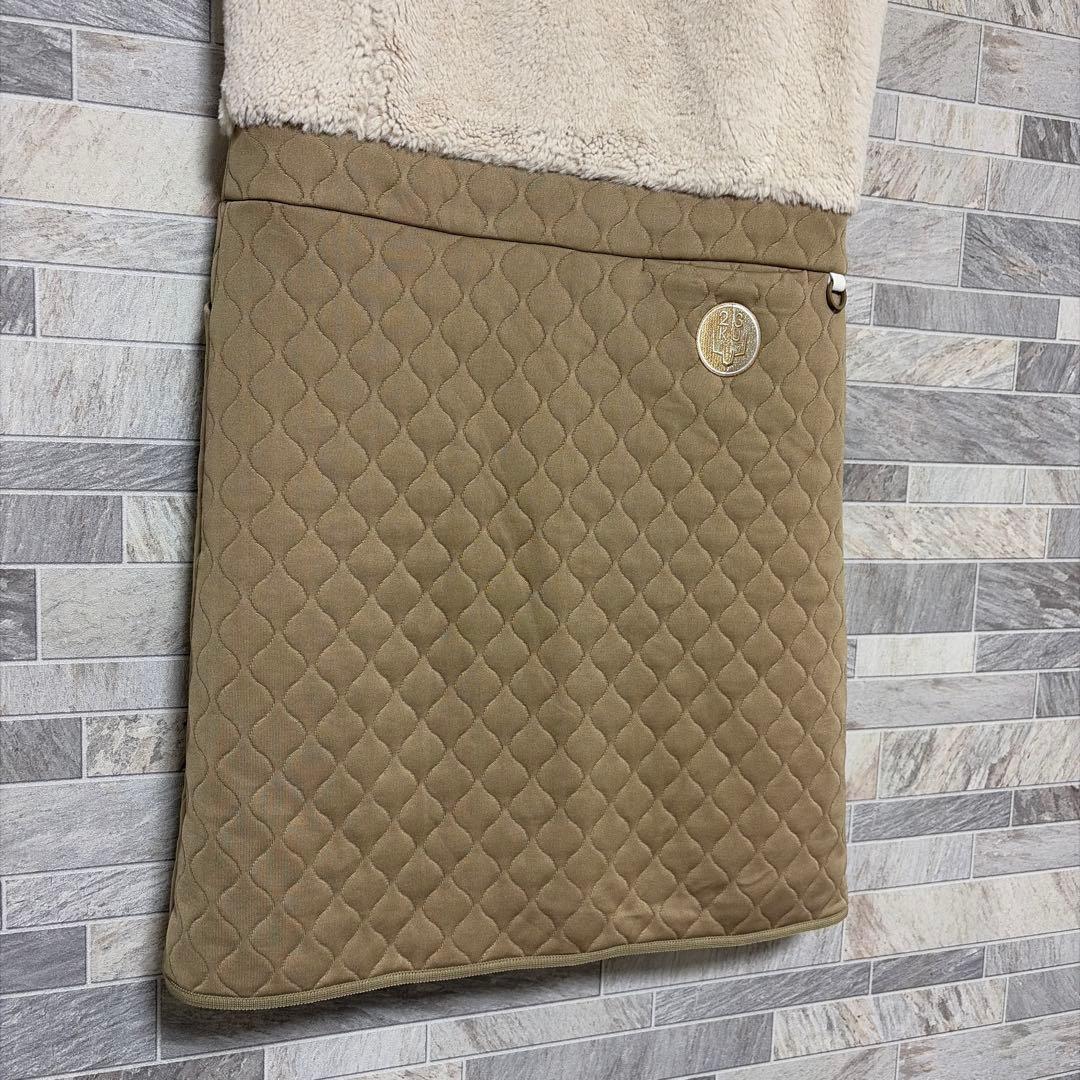 23区GOLF フェイクファー キルト ワンピース レディース ゴルフ 防寒