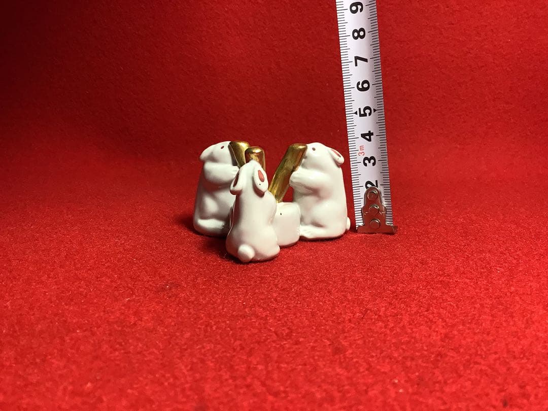 兎　丹波焼　蓋置　祥公造　【中古美品】