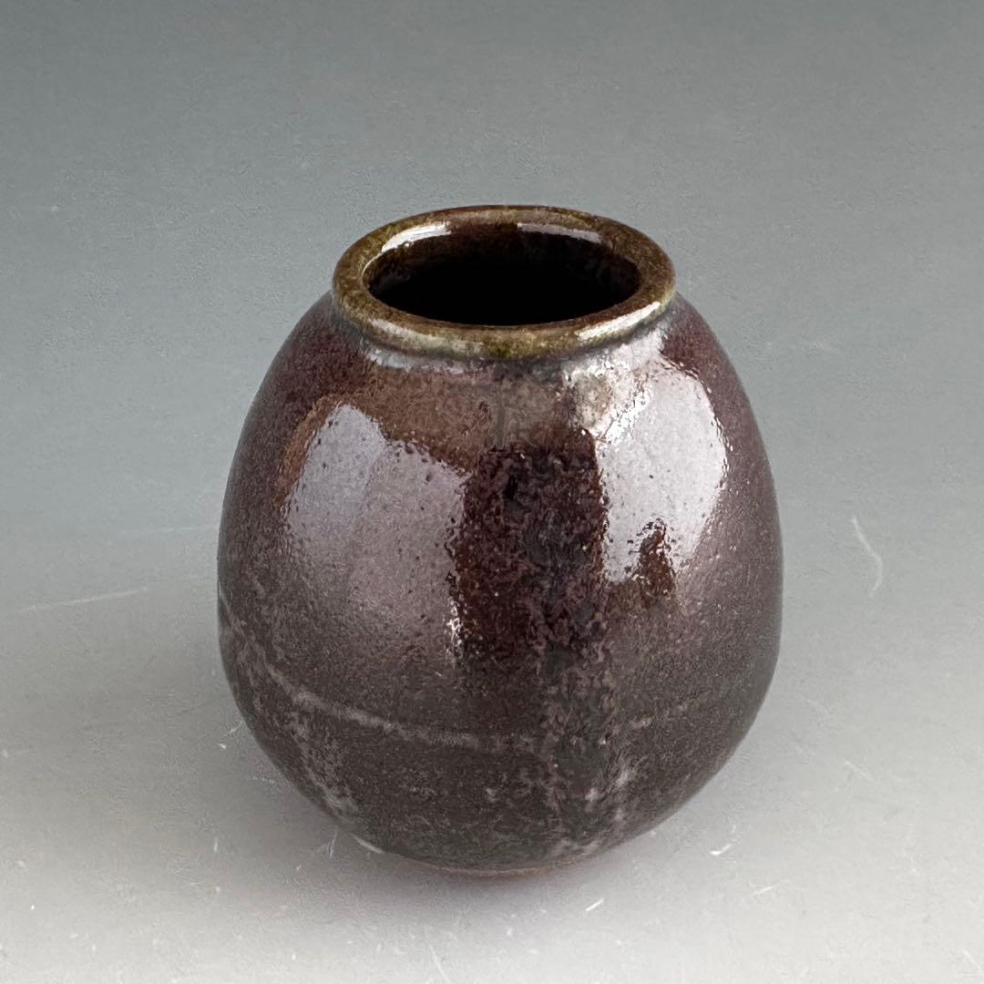 茶道具 茄子茶入 濃茶器 廣州窯 趙小守 共箱 茶会 唐物 稽古 点前