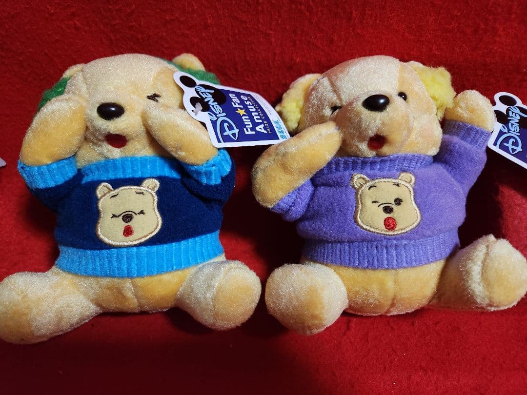 ディズニー　くまのプーさん　キュートサイズカラフルぬいぐるみ　disney