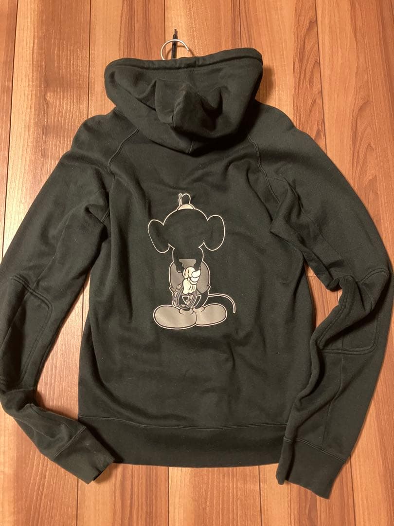 ナンバーナイン　ミッキーパーカースウェットオリジナル初期ブラック黒サイズ2正規品