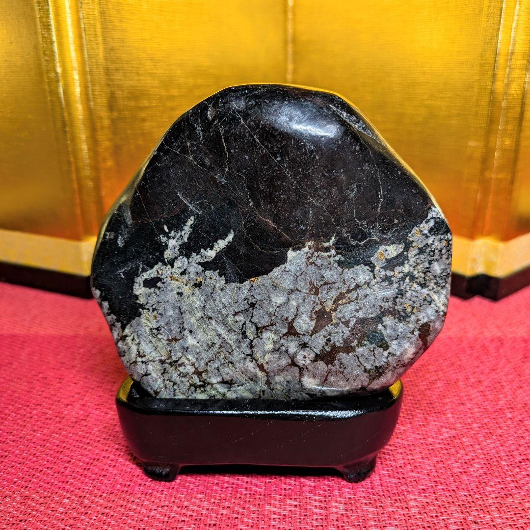 菊花石 岐阜県根尾谷産537g 鑑賞石 観賞石 水石 盆石 天然石 置物